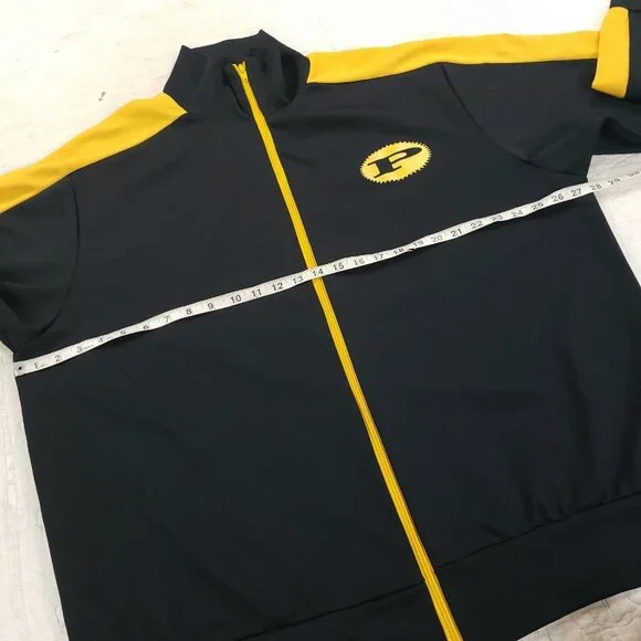 Vintage Pervert Track Jacket Mens Size 2XL? 3XL? Skateboard 90s Streetwear Black